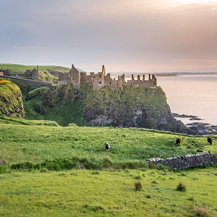 dunluce castle in portrush ireland