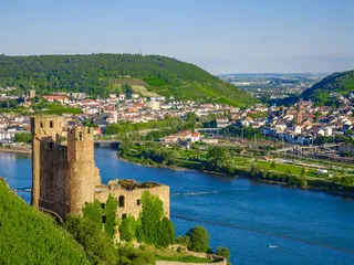 Ehrenfels Castle on Rhine river near Rüdesheim